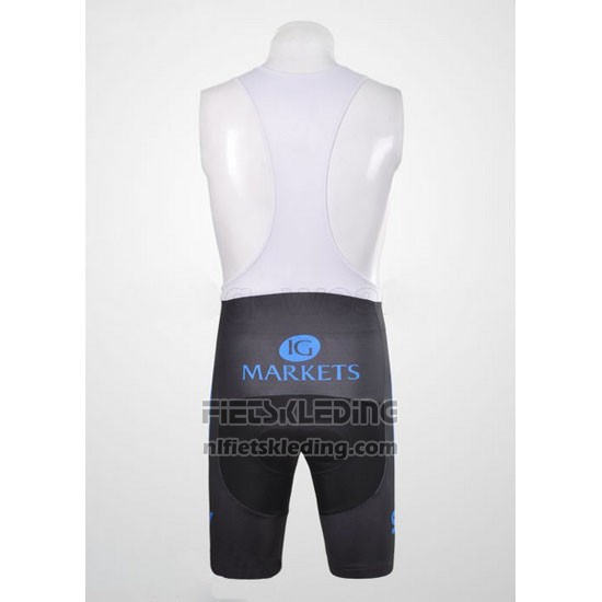 2012 Fietskleding Sky Zwart en Blauw Korte Mouwen en Koersbroek